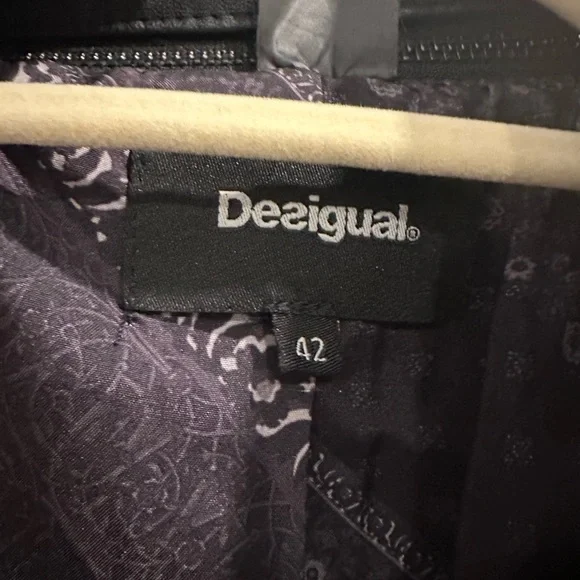 NWT Desigual Vegan Soft Leather Bomber Jacket  - LAST CHANCE - Picture 7 of 14